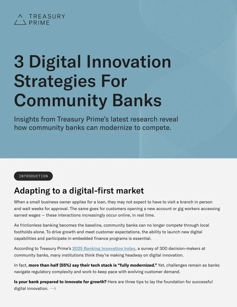Digital Innovation Strategies for Community Banks