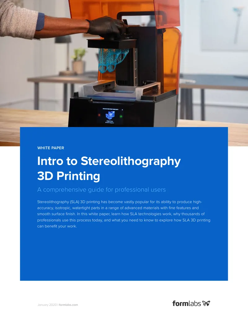 Introduction to Stereolithography 3D Printing