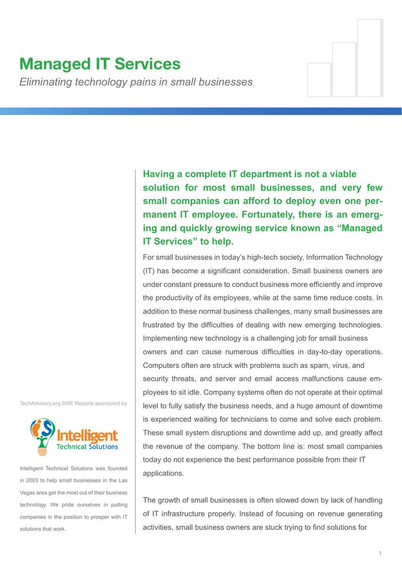 Managed IT Services for Small Businesses