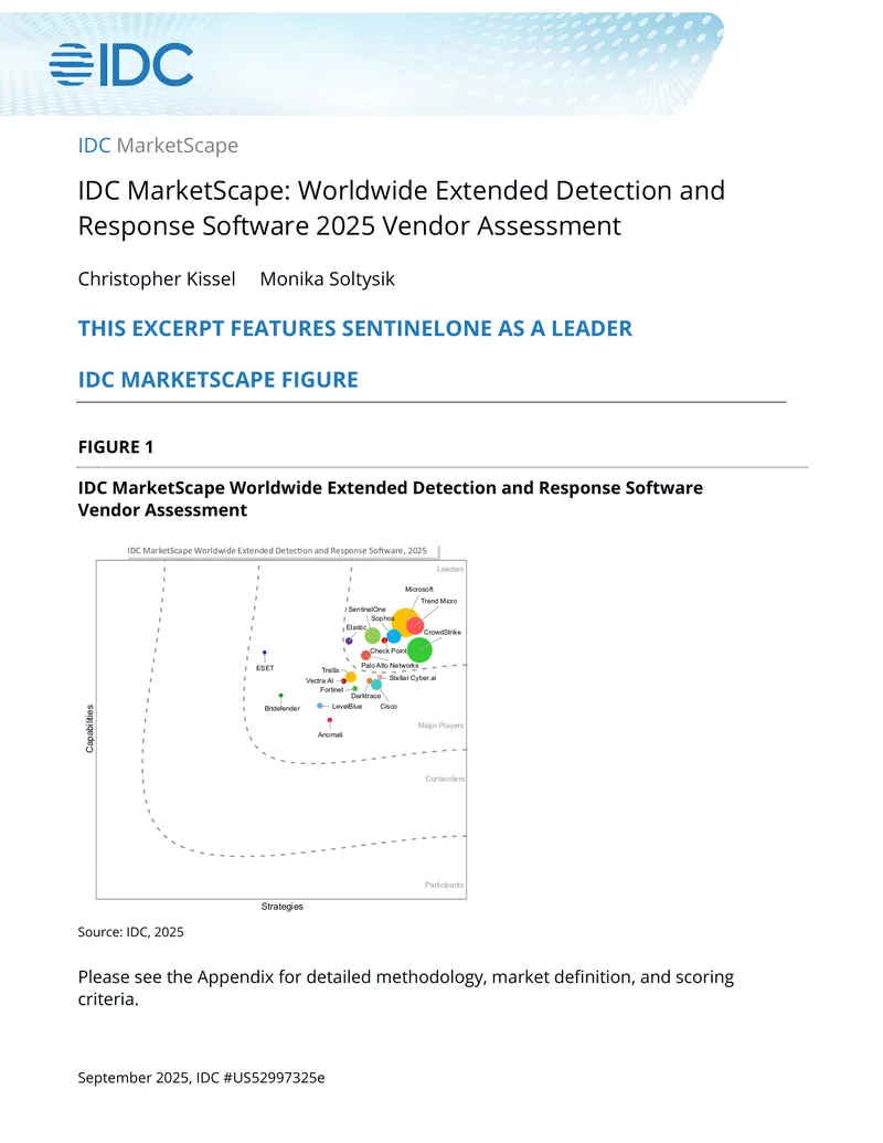 Worldwide Extended Detection and Response Software 2025 Vendor Assessment