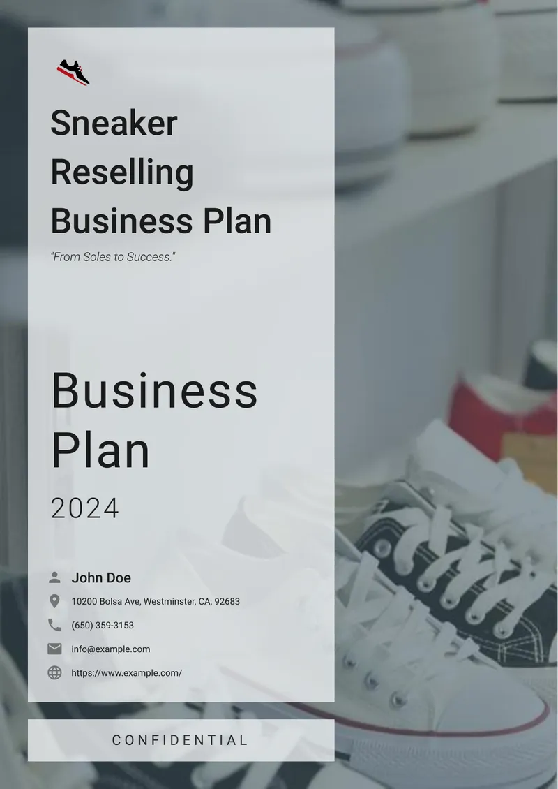 Sneaker Reselling Business Plan 2024