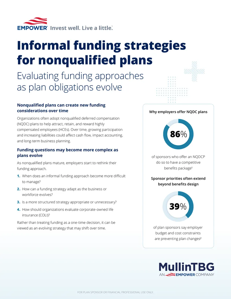 Informal Funding Strategies for Nonqualified Plans