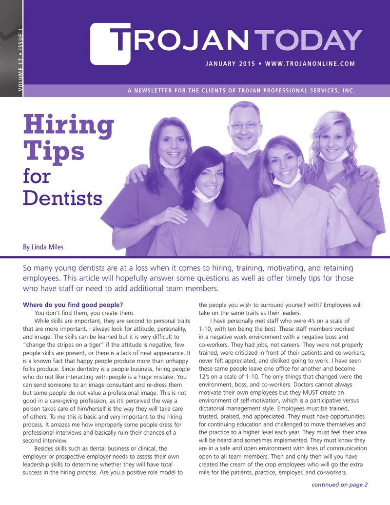 Hiring Tips for Dentists