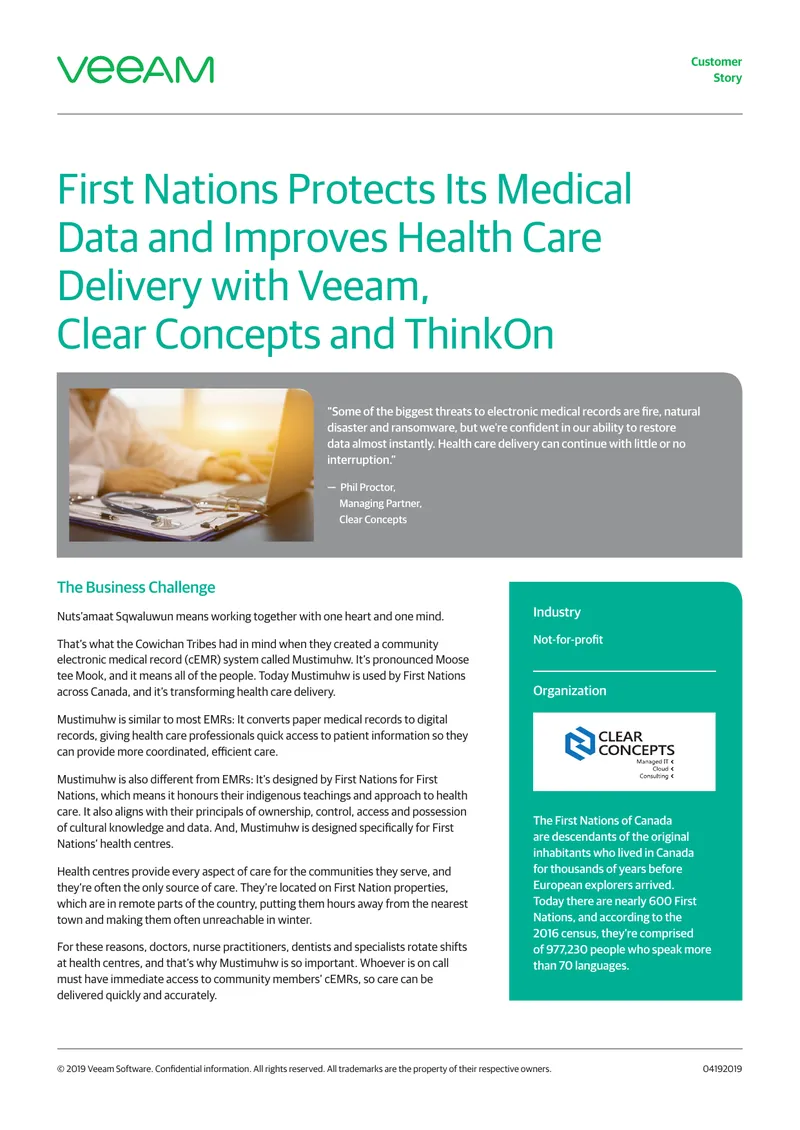 First Nations Electronic Medical Record System Implementation