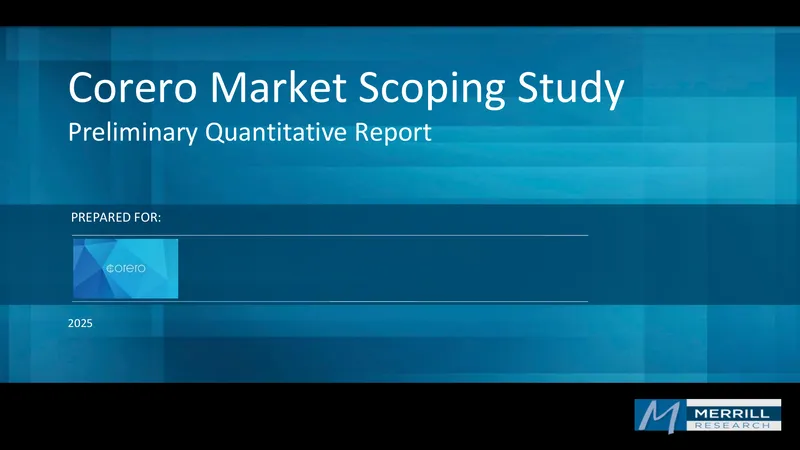 Corero Market Scoping Study Preliminary Quantitative Report
