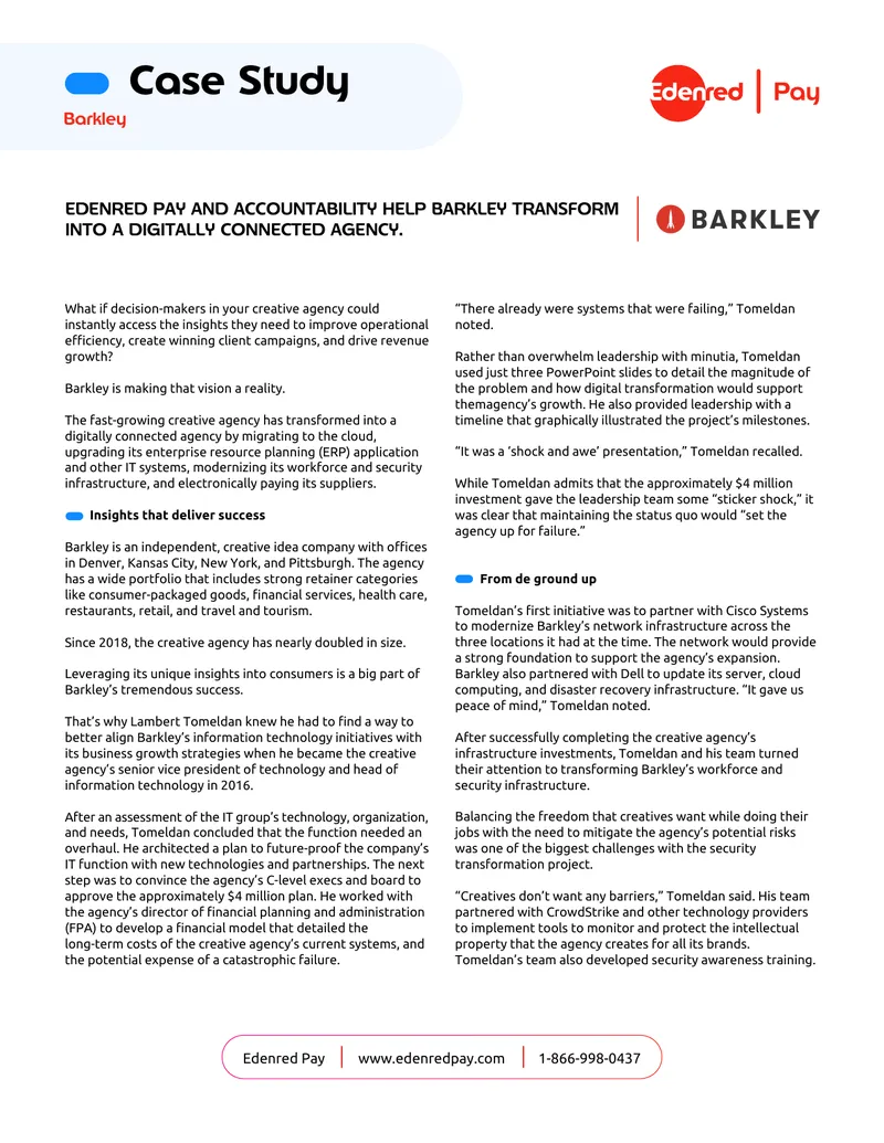 Barkley Digital Transformation Case Study