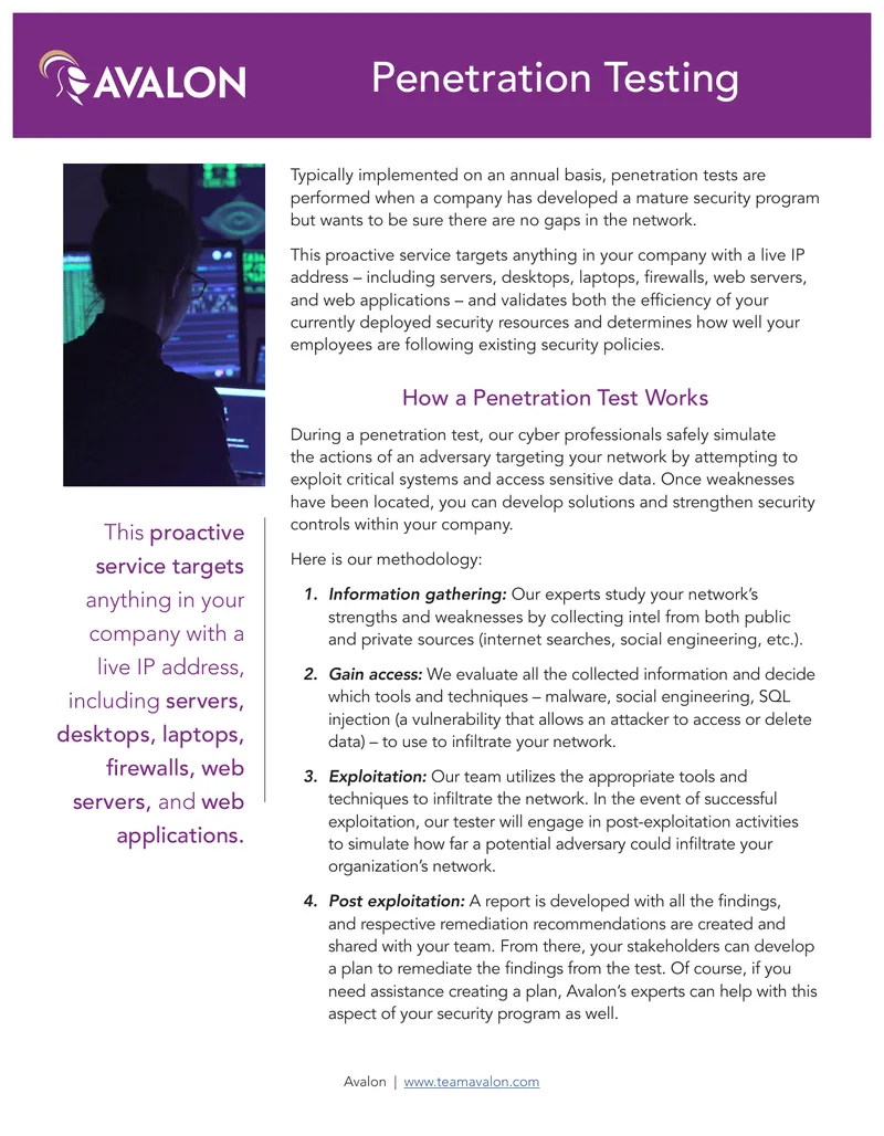 Penetration Testing Methodology and Services