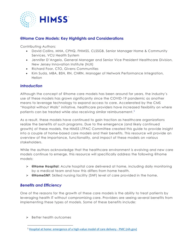 Home Care Models: Key Highlights and Considerations