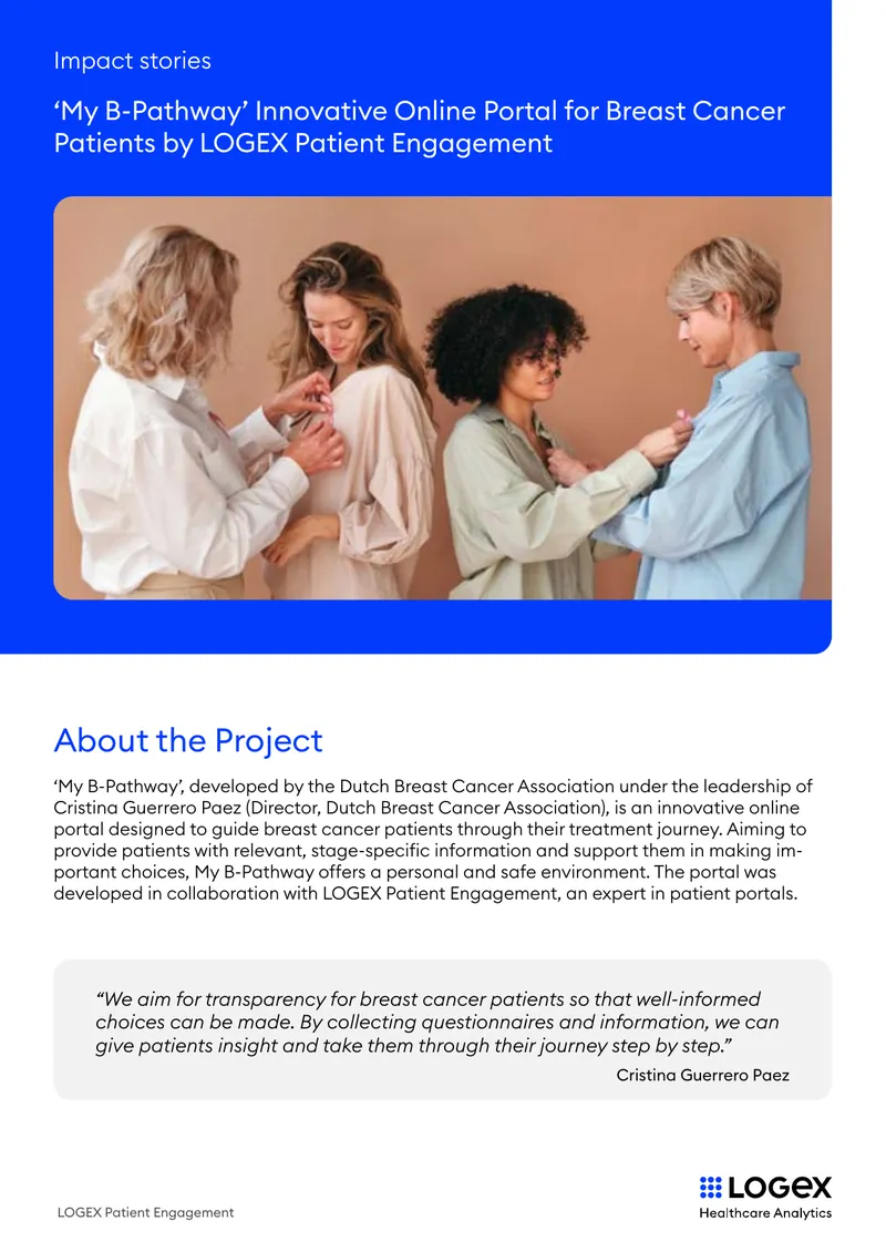 My B-Pathway Online Portal for Breast Cancer Patients
