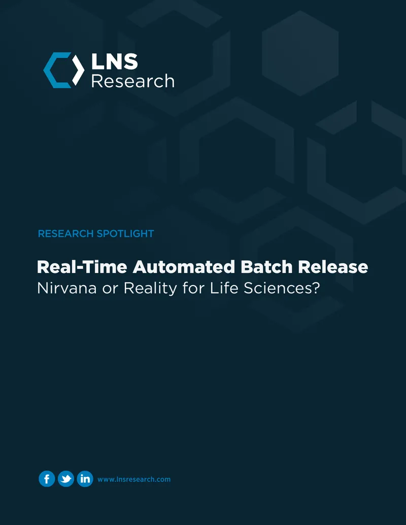 Real-Time Automated Batch Release in Life Sciences
