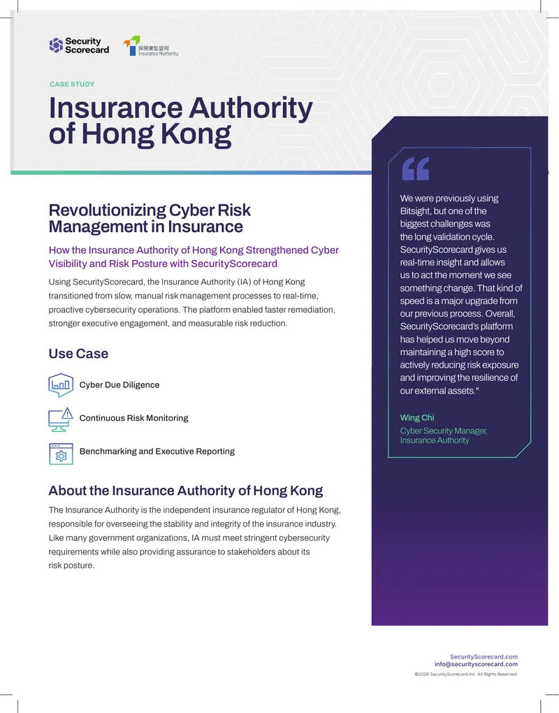 Cyber Risk Management Case Study for Insurance Authority