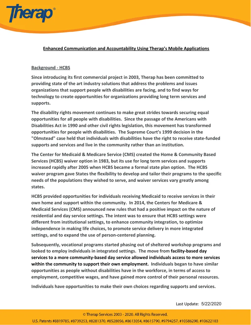 Enhanced Communication and Accountability Using Therap’s Mobile Applications