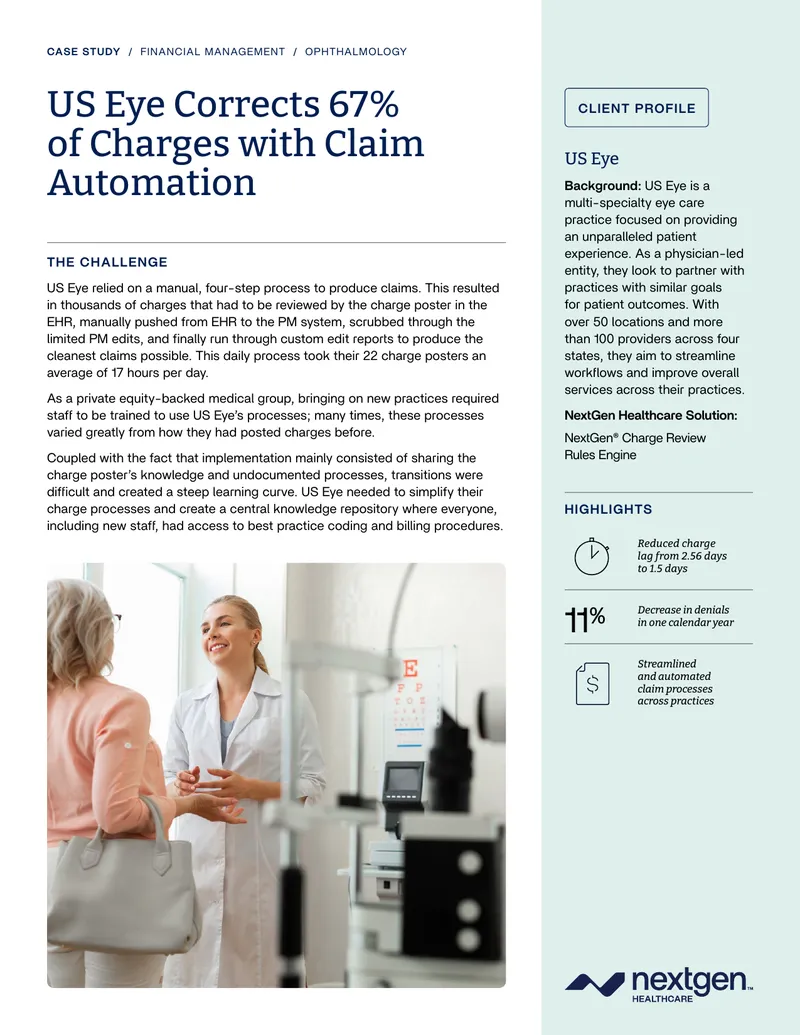 US Eye Claim Automation Case Study