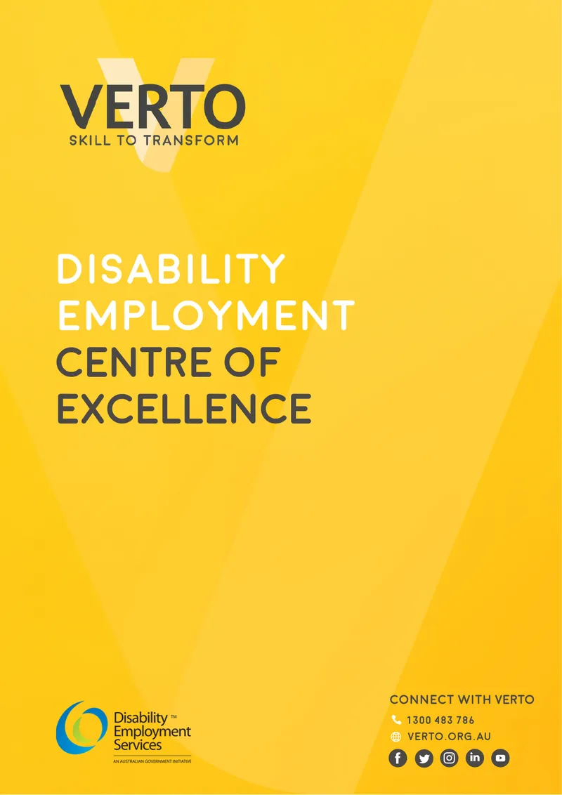 Disability Employment Centre of Excellence Proposal