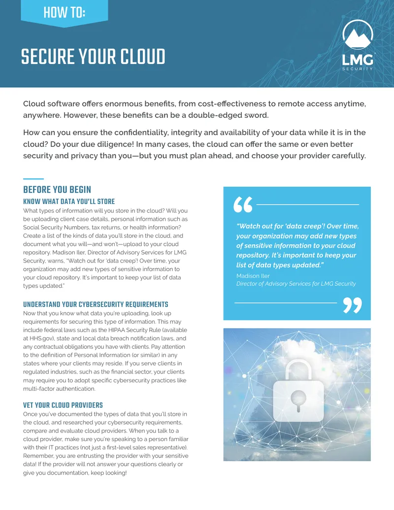 Cloud Cybersecurity Best Practices Guide