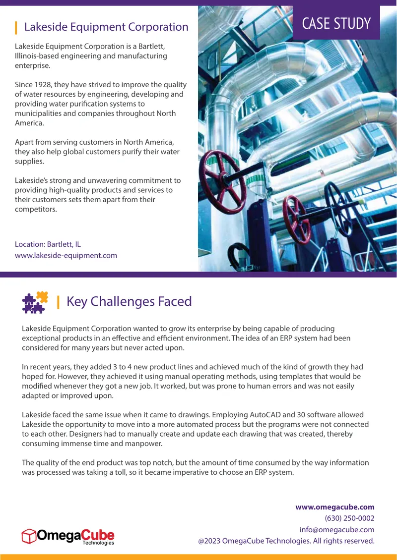 Lakeside Equipment Corporation ERP Implementation Case Study