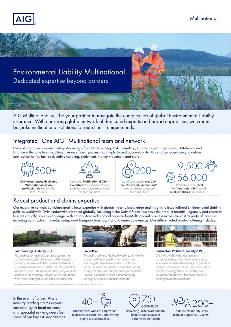 Multinational Environmental Liability Insurance Solutions