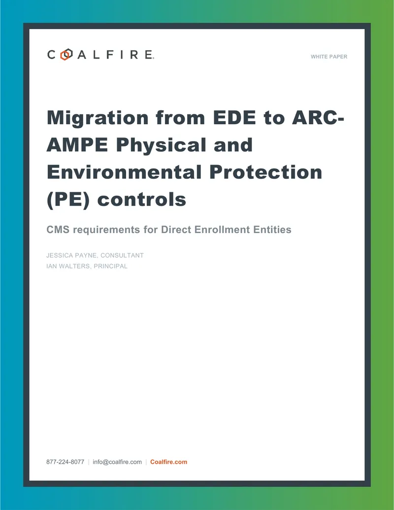 Migration from EDE to ARC-AMPE Physical and Environmental Protection Controls