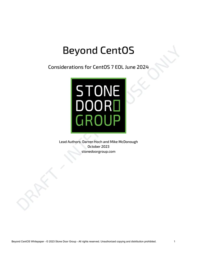 Considerations for CentOS 7 End of Life