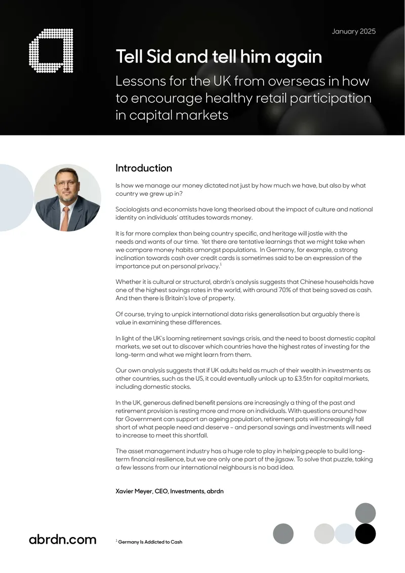 Encouraging Retail Participation in Capital Markets
