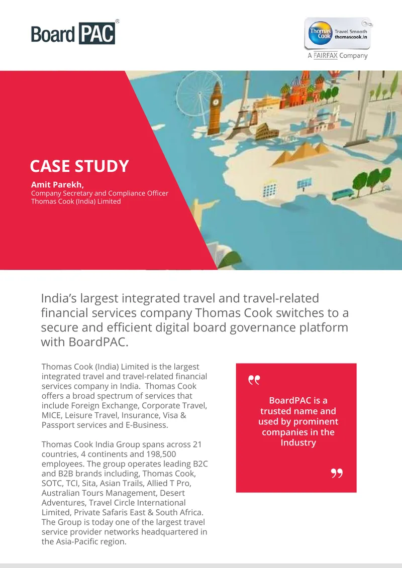 Thomas Cook Board Meeting Automation Case Study