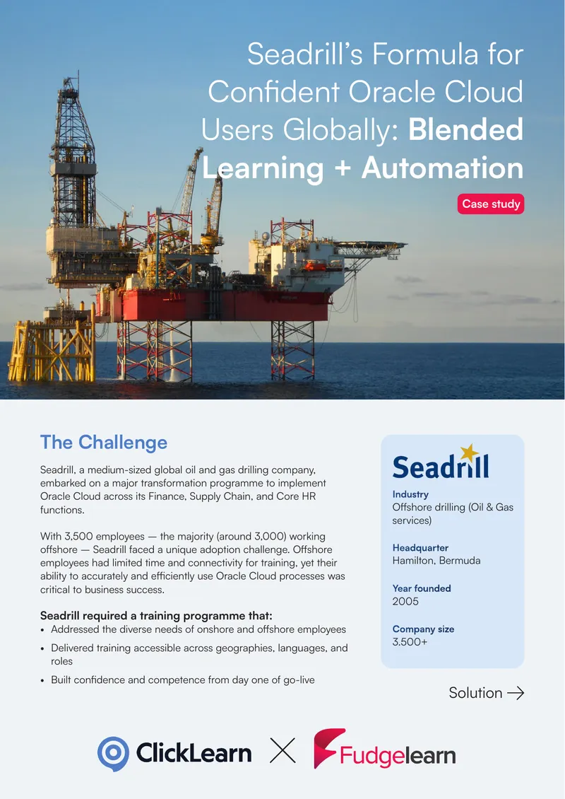 Seadrill Oracle Cloud User Adoption Case Study