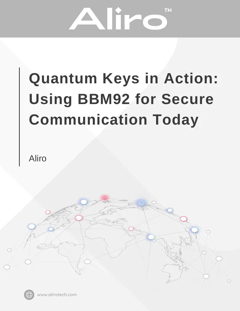 Quantum Secure Communication Using BBM92 Protocol