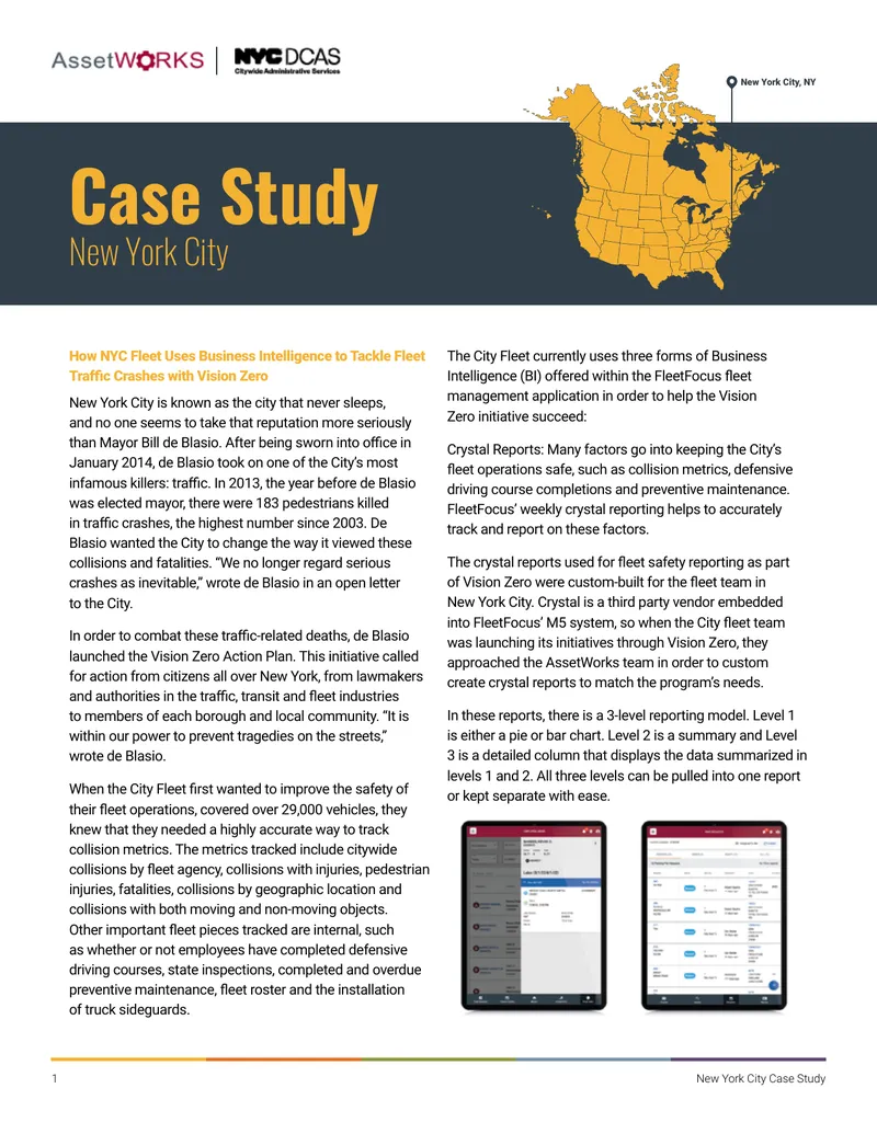 New York City Fleet Business Intelligence Case Study
