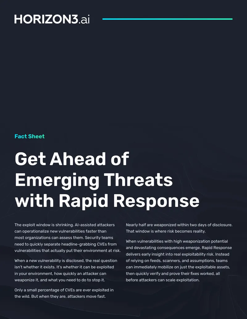 Rapid Response Vulnerability Management Fact Sheet