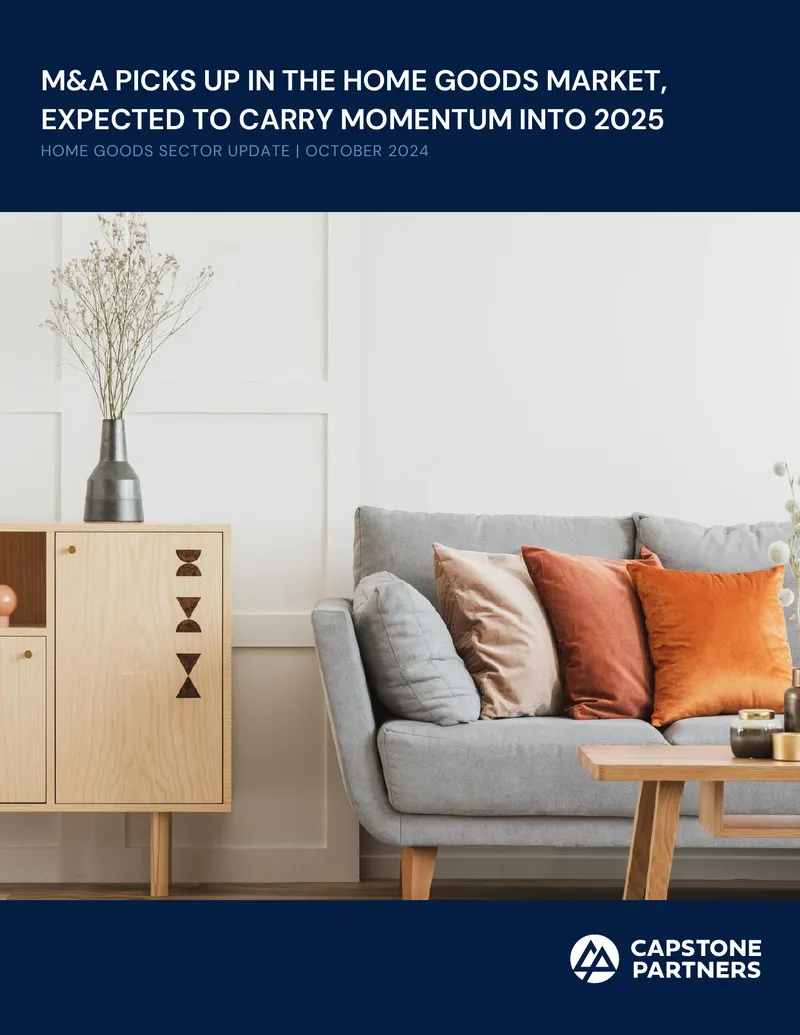 Home Goods Market M&A Activity and Trends