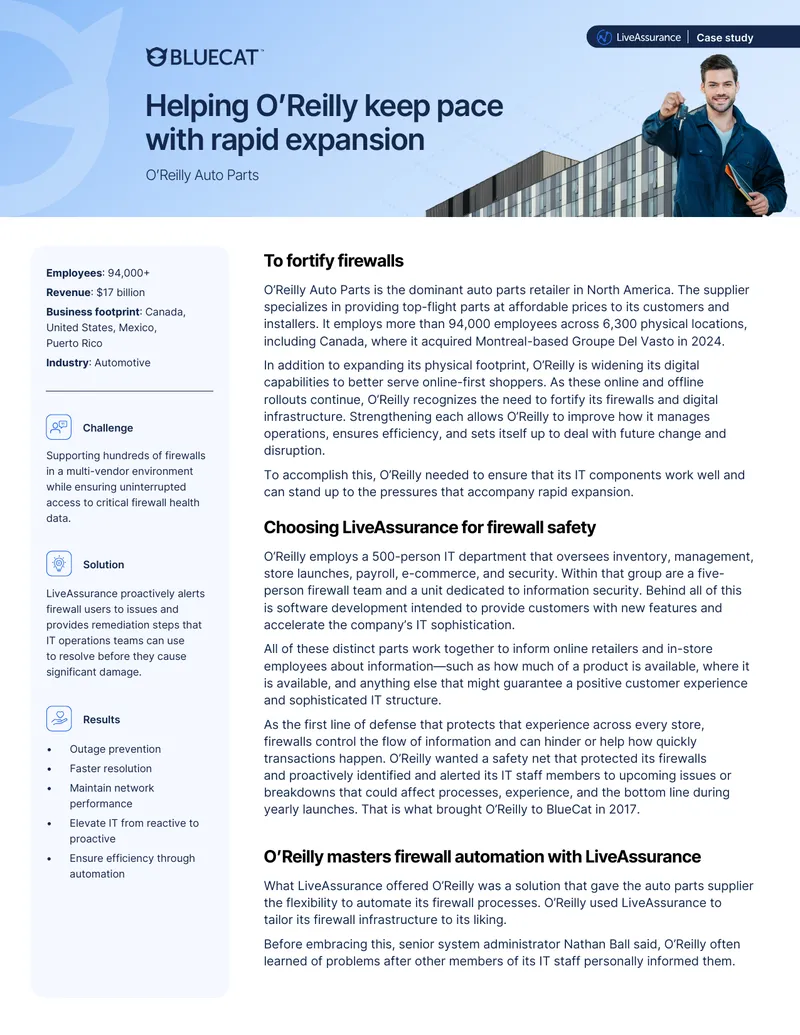 O'Reilly Auto Parts Firewall Automation Case Study