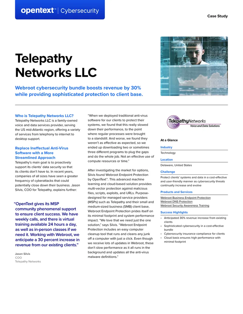 Telepathy Networks Cybersecurity Case Study