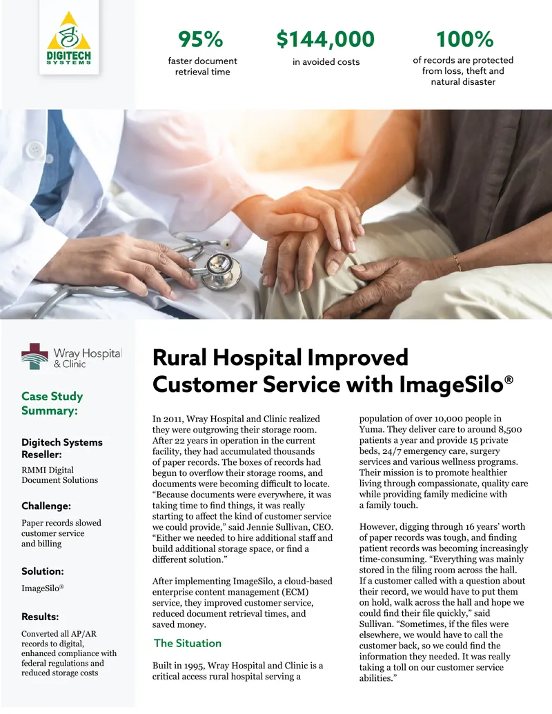Rural Hospital Customer Service Improvement Case Study