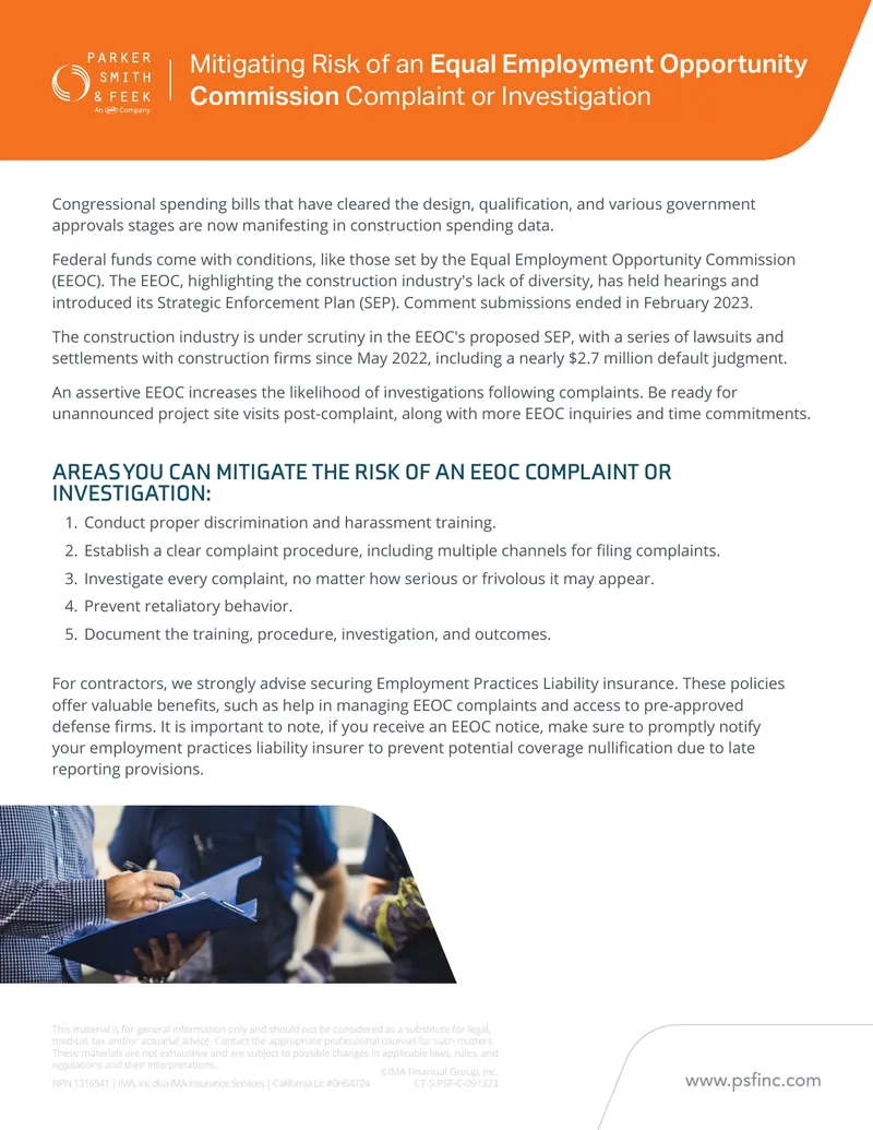 Mitigating Risk of an Equal Employment Opportunity Commission Complaint