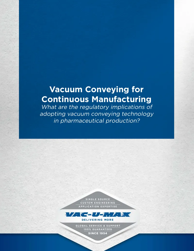 Vacuum Conveying Technology in Pharmaceutical Production