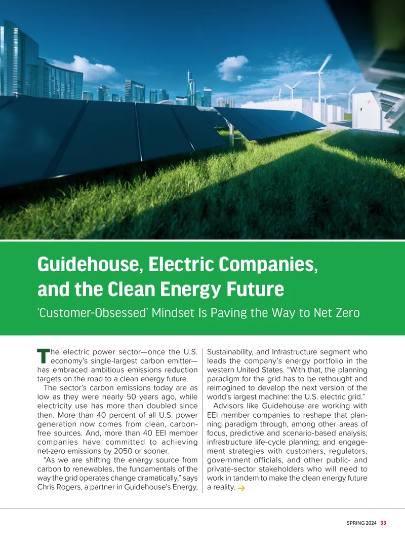 Electric Companies and the Transition to Clean Energy