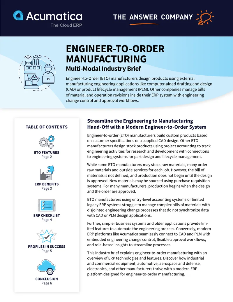 Streamlining Engineering to Manufacturing Hand-Offs