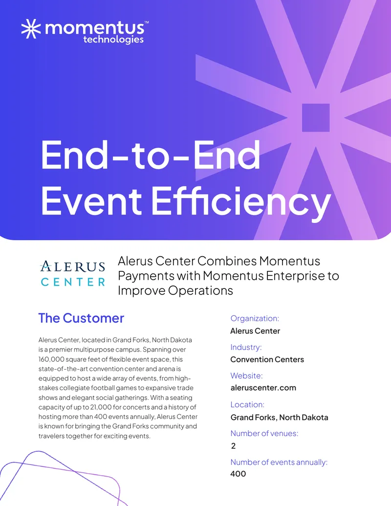 Alerus Center Event Management System Implementation