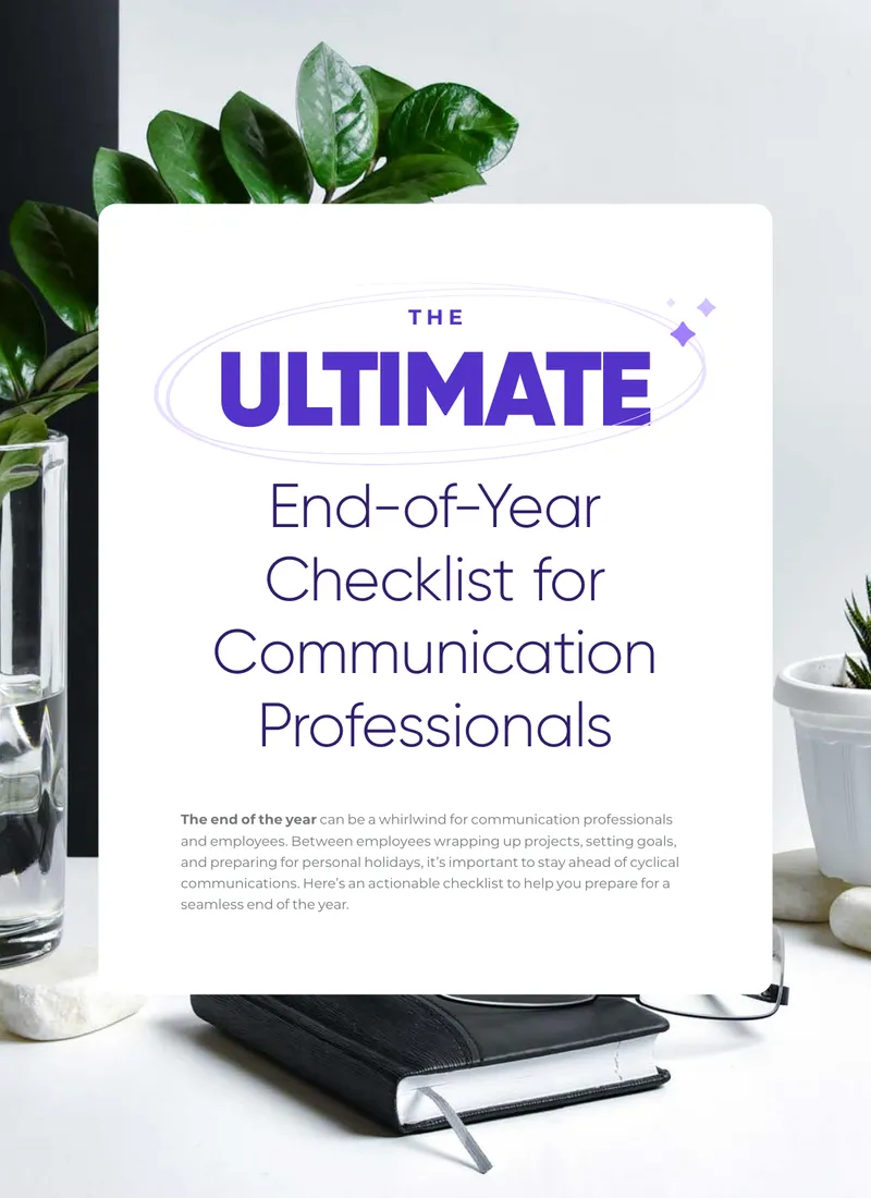 End-of-Year Checklist for Communication Professionals