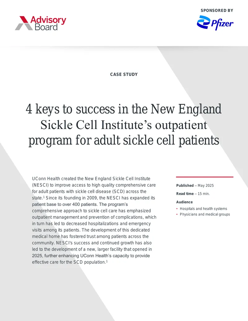New England Sickle Cell Institute Case Study