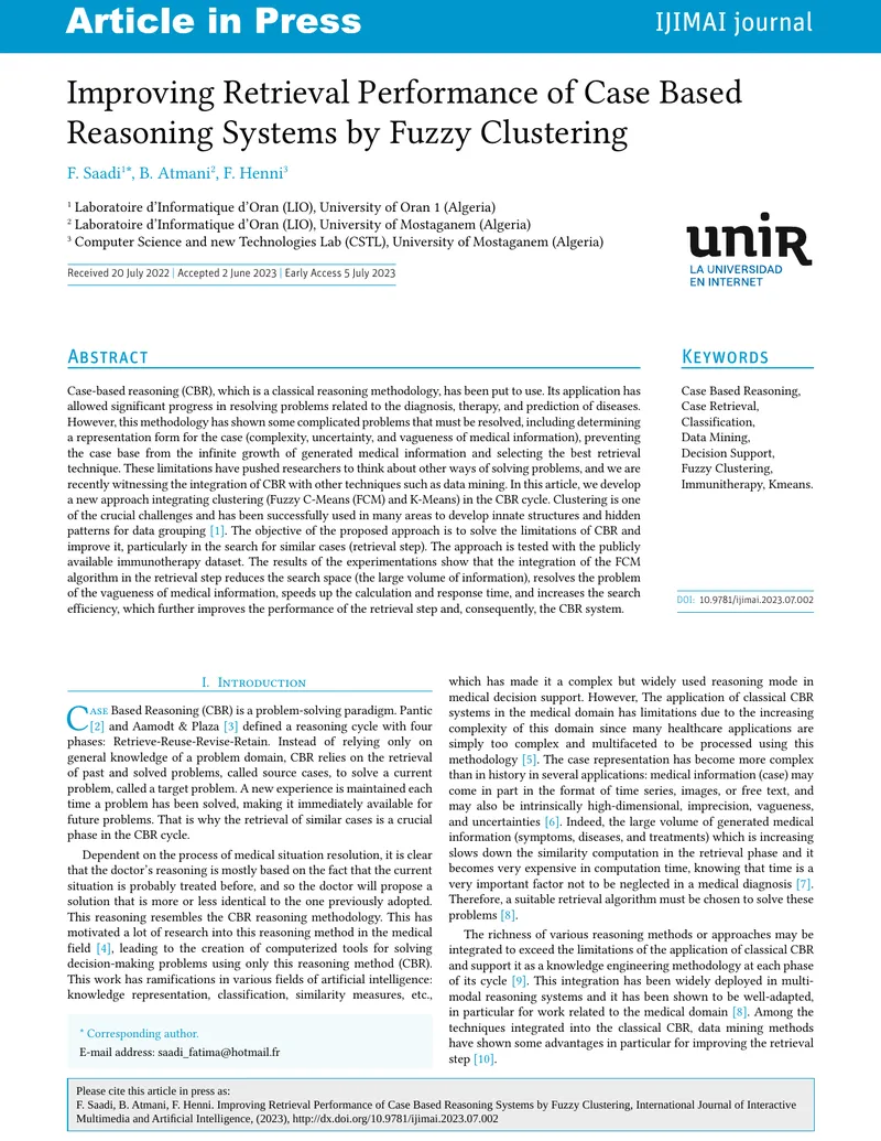 Improving Retrieval Performance of Case Based Reasoning Systems