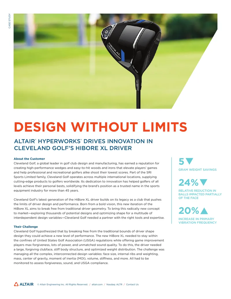 Cleveland Golf HiBore XL Driver Case Study