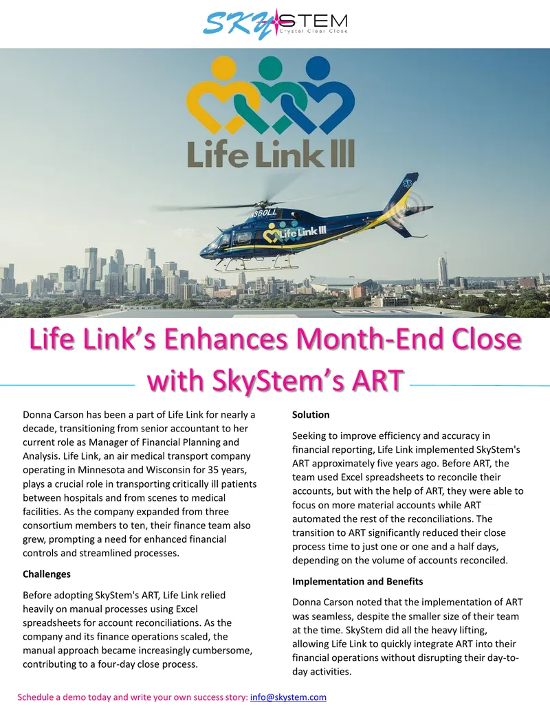 Life Link Financial Operations Enhancement with ART