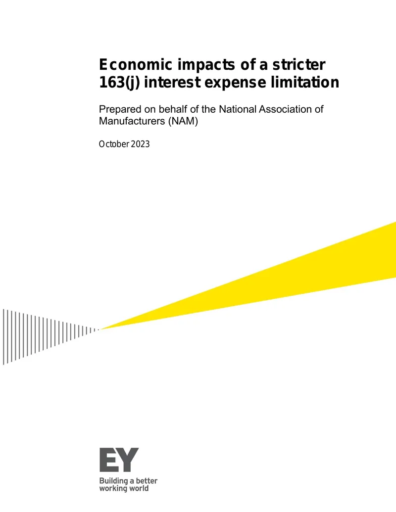 Economic Impacts of Stricter 163(j) Interest Expense Limitation