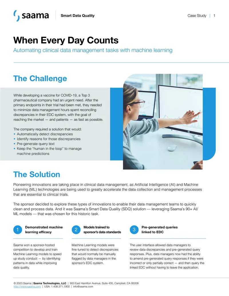 Machine Learning Application in Clinical Data Management
