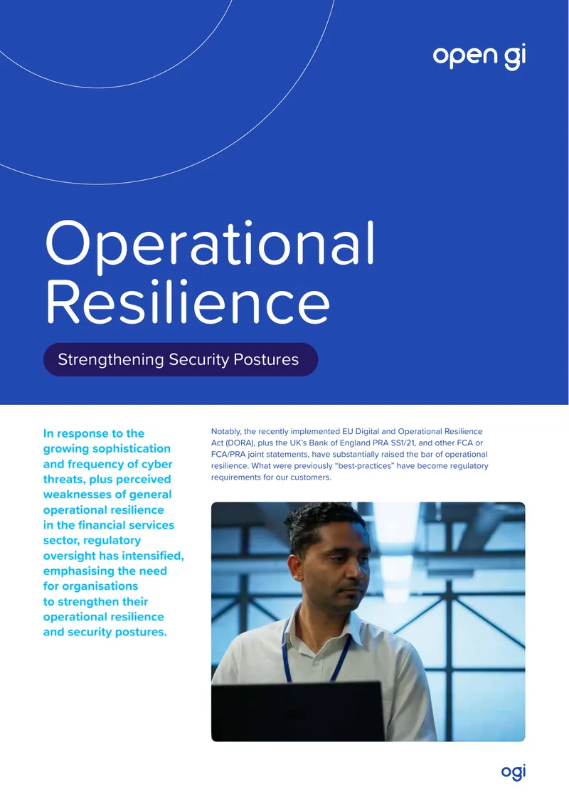 Operational Resilience and Security Posture Framework