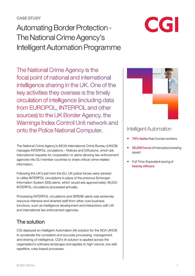 Automating Border Protection with Intelligent Automation