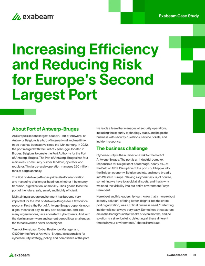 Port of Antwerp-Bruges Cybersecurity Case Study
