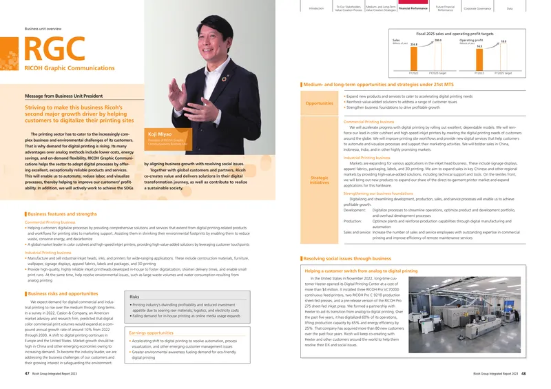 RICOH Graphic Communications Business Overview