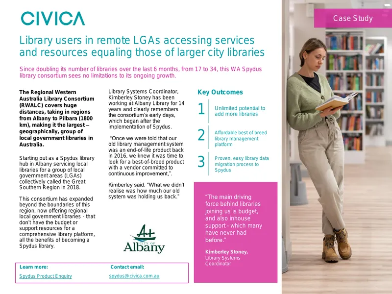 Regional Western Australia Library Consortium Case Study